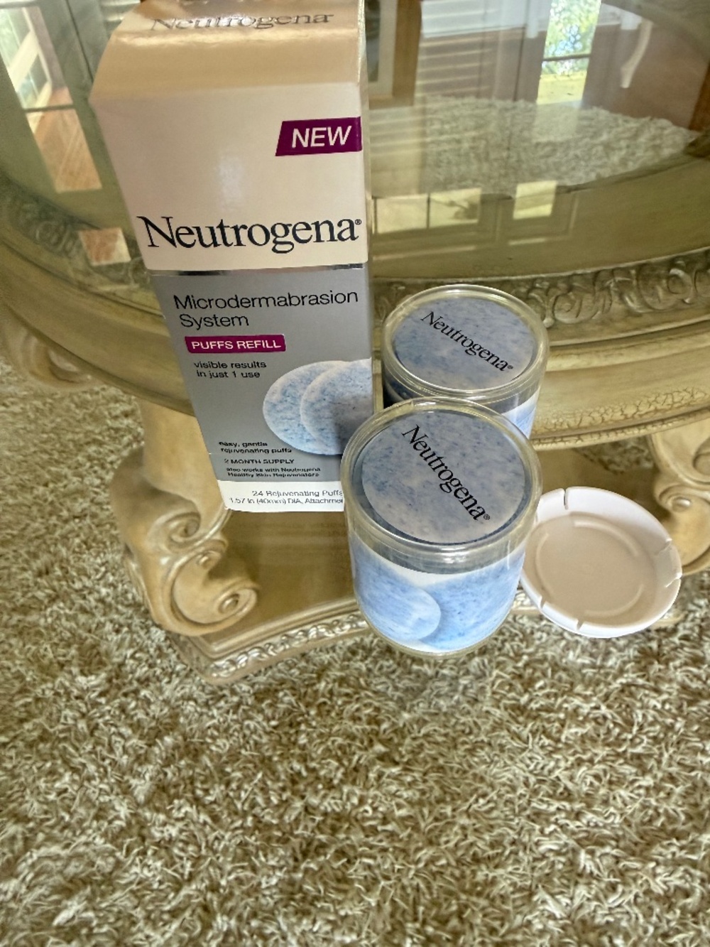 Neutrogena Microdermabrasion System PUFFS REFILL - 24 Puffs - New In Box